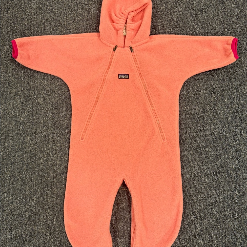 Baby 12M Patagonia Pink Baby Fleece Bunting suit